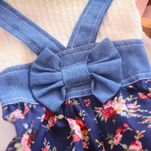 狗狗四腳衣服薄款夏季寵物衣服春夏連體牛仔背帶褲韓國寵物服飾OEM/ODM代加工