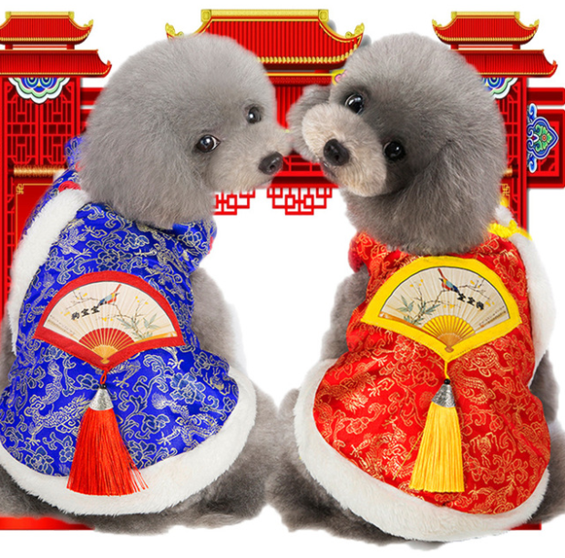 春節(jié)喜慶加厚中國風(fēng)喜慶過年服裝泰迪衣服OEM/ODM定制代加工