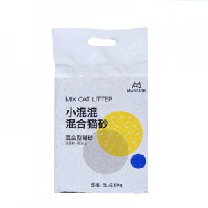 貓咪豆腐膨潤(rùn)土混合貓砂6L