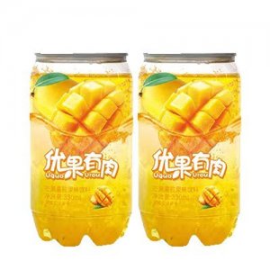 好夢優(yōu)果優(yōu)肉芒果果粒果味飲料330ml