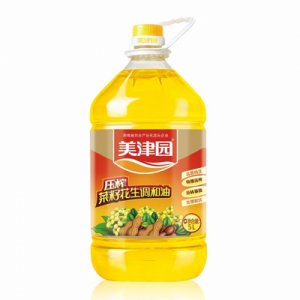美津園壓榨菜籽花生調(diào)和油5L