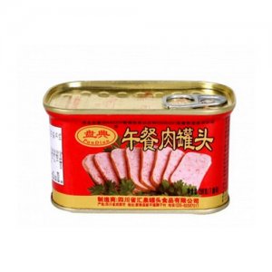 盤(pán)典午餐肉罐頭198克
