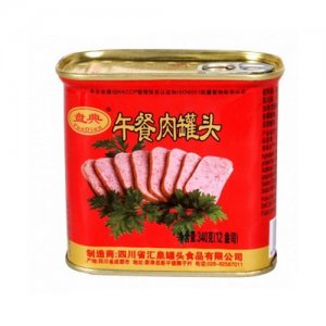 盤(pán)典午餐肉罐頭340g