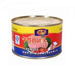 盤(pán)典午餐肉罐頭500克
