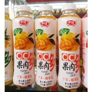 中博芒果+椰果粒復(fù)合果汁飲料500ml