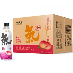 巧然滋蜜桃味蘇打氣泡水480mlx12