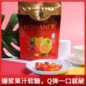 雅巧夾心果汁糖128g