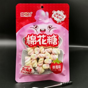 富食村棉花糖草莓味100g