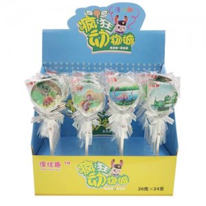 漫優(yōu)趣瘋狂動(dòng)物城棒棒糖24支