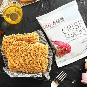 拾光悠味網(wǎng)紅香脆面蝦條味55g