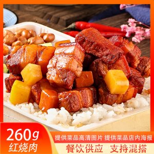 冷凍外賣簡(jiǎn)餐蓋澆飯菜肴包紅燒肉260g