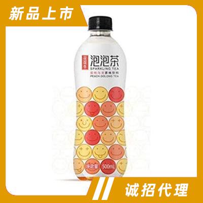 花花牛泡泡茶蜜桃烏龍茶味飲料500ml