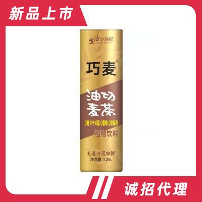 果芬樂油切麥茶飲品無菌冷灌裝1.25L