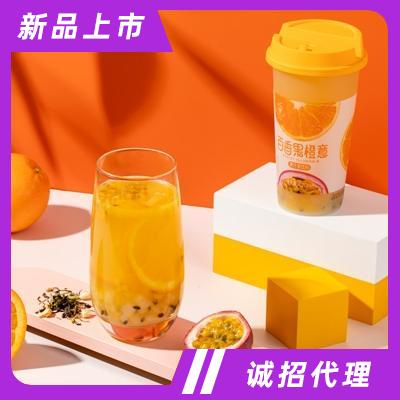 單記小葉妍果汁茶飲料百香果橙意茶420ml