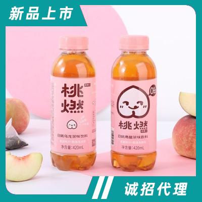 桃燃白桃烏龍茶味飲料420ml