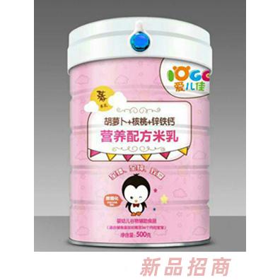 愛兒佳營養(yǎng)配方米乳罐裝-胡蘿卜+核桃+鋅鐵鈣