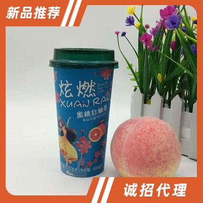 炫燃蜜桃紅柚茶400ml