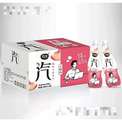 果時刻桃味氣泡水500mlx15