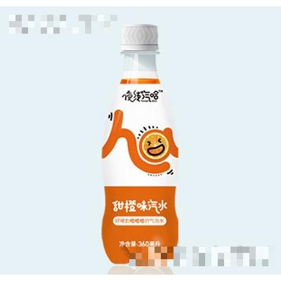 夜線汽哈香橙味汽水360ml