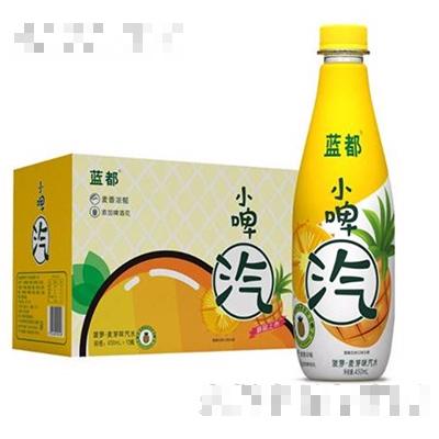 藍都小啤汽菠蘿啤菠蘿麥芽味汽水450mlx15瓶