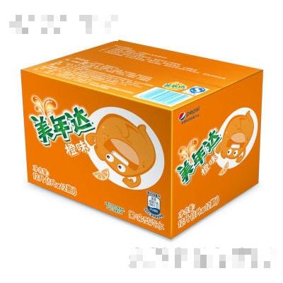 美年達(dá)橙味1Lx12瓶
