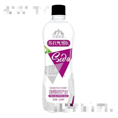 王屋巖泉百香果雪梨蘇打氣泡水500ml