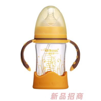 迪樂(lè)夢(mèng)高鵬硅玻璃奶瓶5011黃色