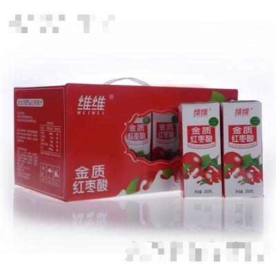 維維金質紅棗酸奶禮盒250mlx12盒