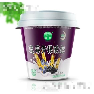 雪泉藍(lán)莓青稞酸奶