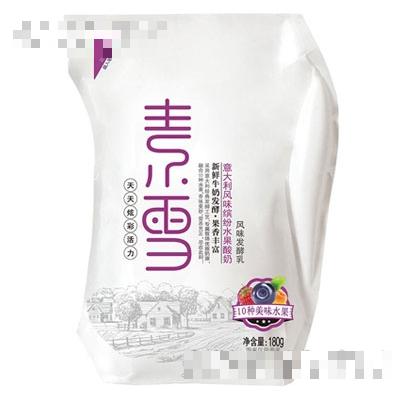 素雪意大利風(fēng)味繽紛水果酸奶180g