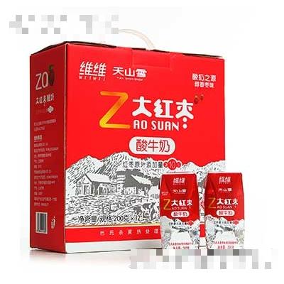 天山雪大紅棗酸牛奶200gx12盒