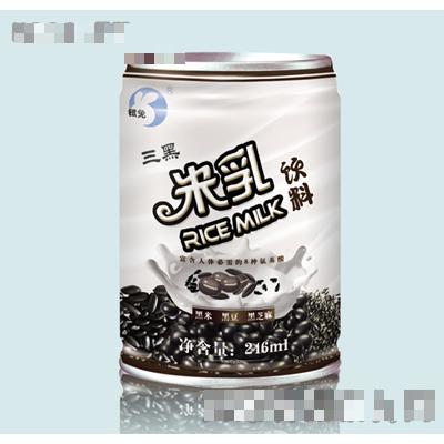 銀兔三黑米乳（罐）