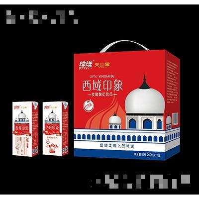 西域印象發(fā)酵酸奶紅棗味250mlx12盒