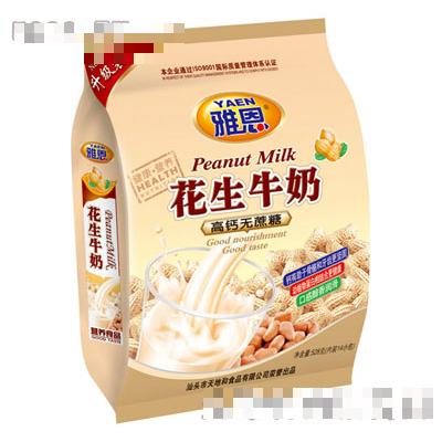 雅恩高鈣無(wú)蔗糖花生牛奶