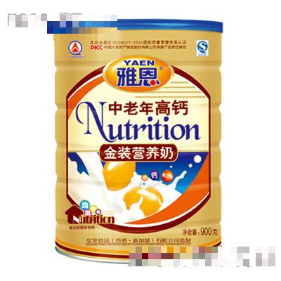 雅恩中老年高鈣營(yíng)養(yǎng)奶900g