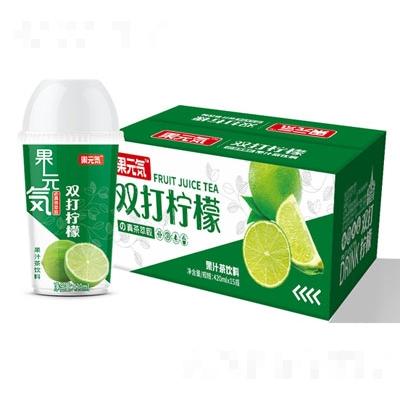 果元気雙打檸檬果汁茶飲料420mlX15