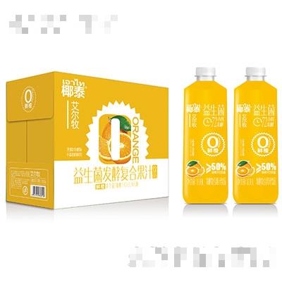 椰泰艾爾牧益生菌發(fā)酵橙汁1.08Lx8瓶