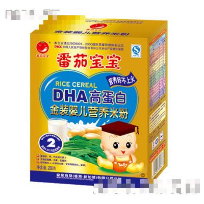 番茄寶寶DHA高蛋白金裝嬰兒營養(yǎng)米粉280g