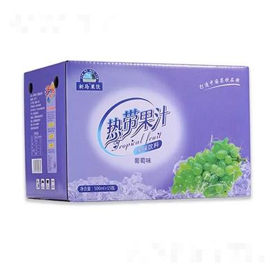 新馬果飲熱帶果汁葡萄味500mlx15瓶