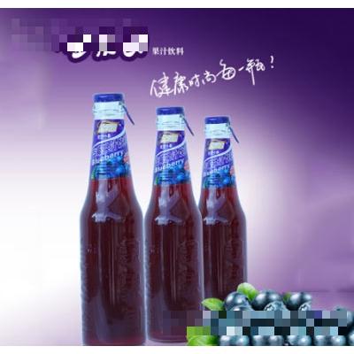 金果園藍(lán)莓果汁瓶裝果汁飲料