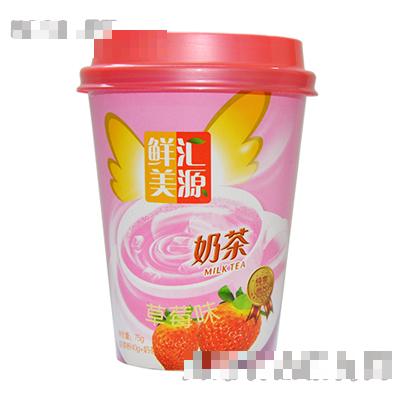 鮮美匯源草莓味奶茶75g