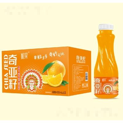 媚果奇亞籽香橙復合果汁飲料400ml×15瓶