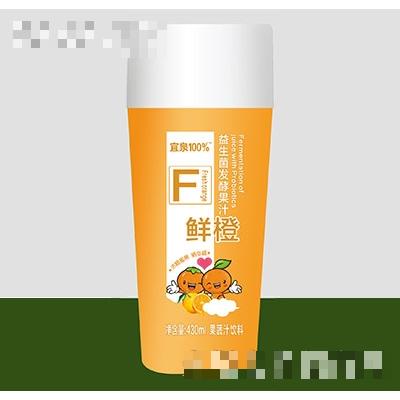宜泉果蔬汁飲料益生菌發(fā)酵果汁鮮橙味430ml