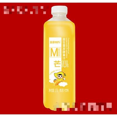 宜泉果蔬汁飲料益生菌發(fā)酵果汁芒果味1.5L