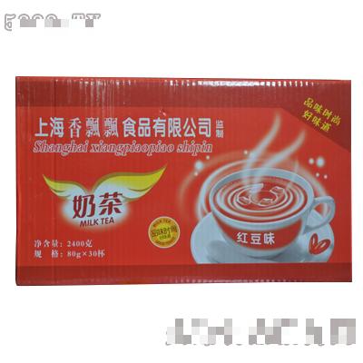 上海香飄飄奶茶紅豆味箱裝