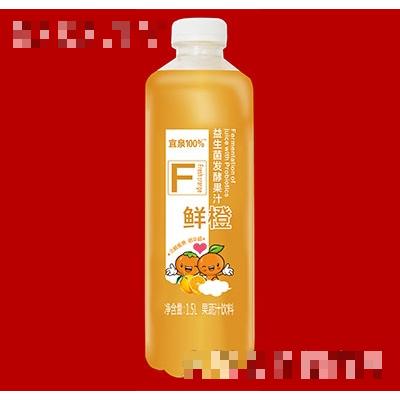 宜泉果蔬汁飲料益生菌發(fā)酵果汁鮮橙味1.5L