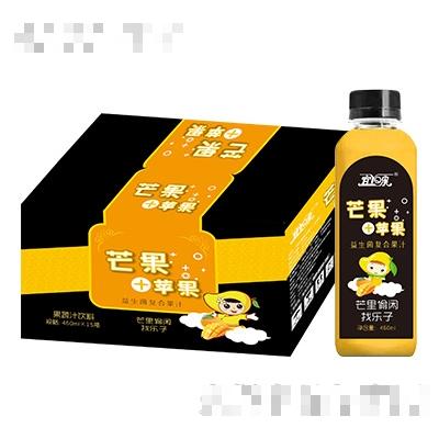 宜泉芒果+蘋果益生菌復(fù)合果蔬汁450mlx15瓶