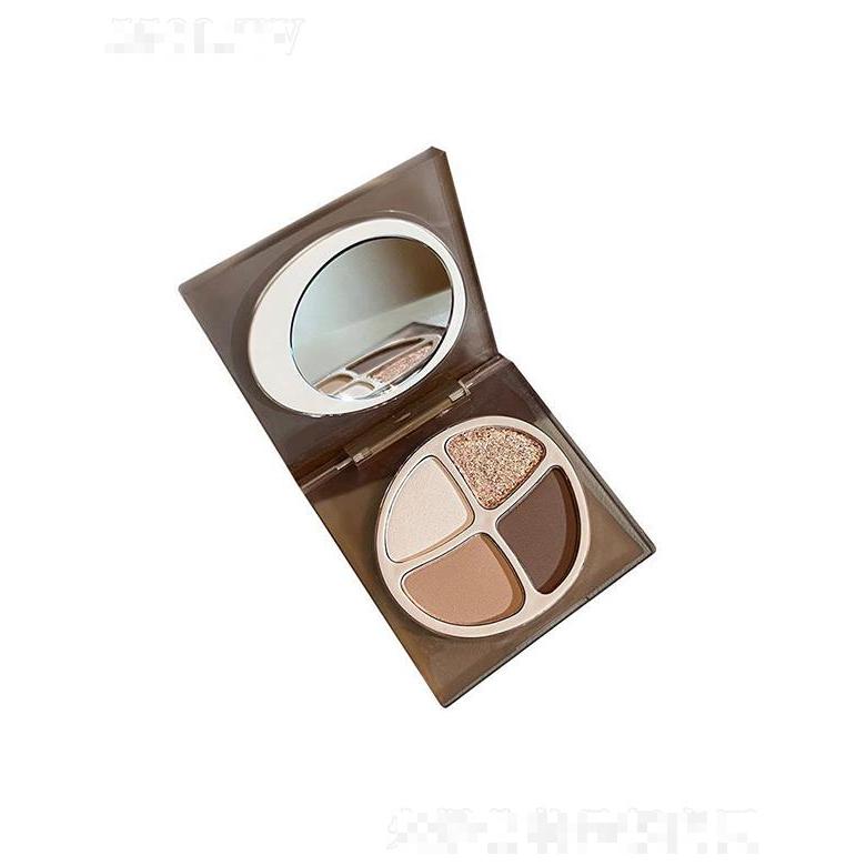 MAFFICK低飽和淡顏奶茶四色眼影盤(pán) 霧桃裸妝修容盤(pán)新手易上色裸色