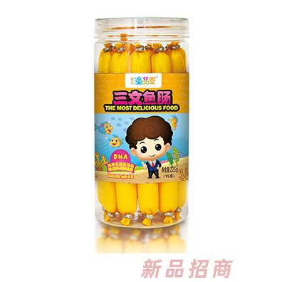 童品堂三文魚(yú)腸蝦腸玉米魚(yú)腸鱈魚(yú)腸多種口味兒童小零食225g裝