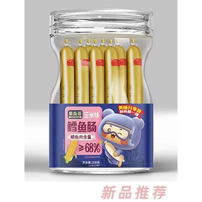果條哥鱈魚腸200克瓶裝 玉米味原味肉質鮮嫩Q彈美味